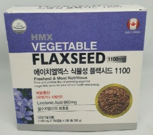 캐나다 HMX 식물성 플랙시드 오메가 1100 360캡슐 / 리놀렌산(오메가3 지방산) 플랙시드 오일 혈액순환 혈행개선 영양제[쇼핑몰 이름]